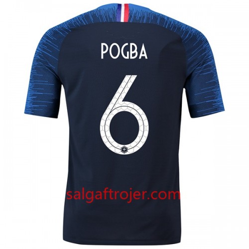 Frankrig Fodboldtrøjer Pogba 6 Hjemmebanesæt VM 2018 Frankrig Fodboldtrøjer Pogba 6 Hjemmebanesæt VM 2018